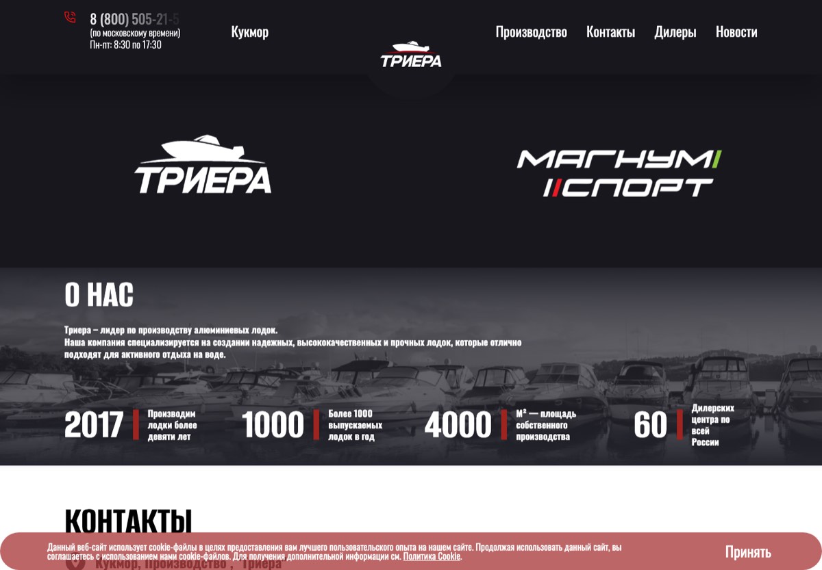 Главная страница сайта lodki-rf.ru